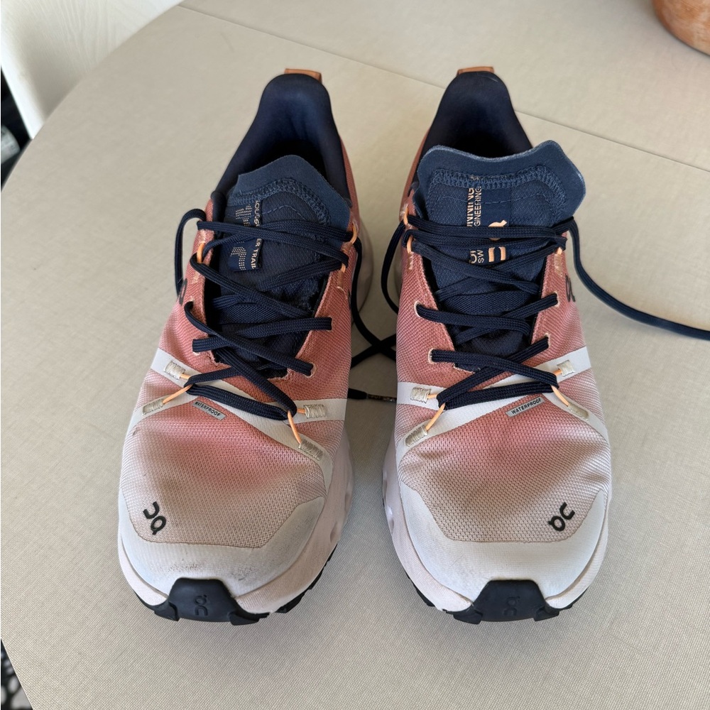 On Running Women's Sneakers in Pink and Navy